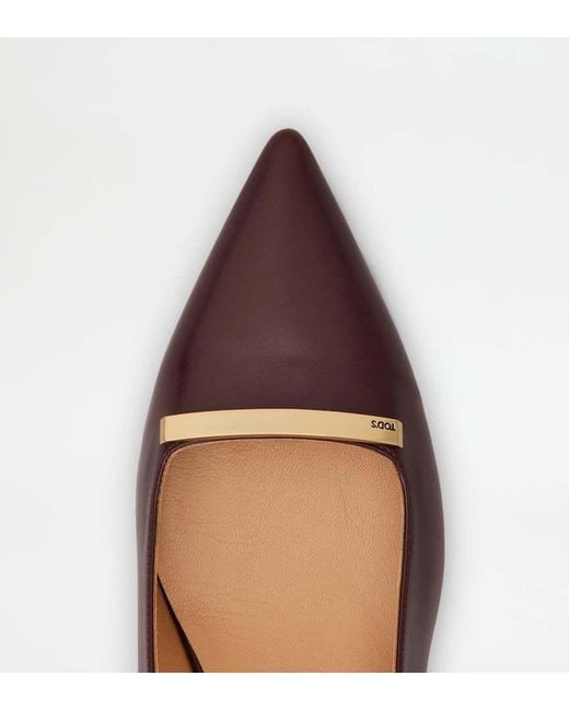 Tod's Brown Slingback Pumps