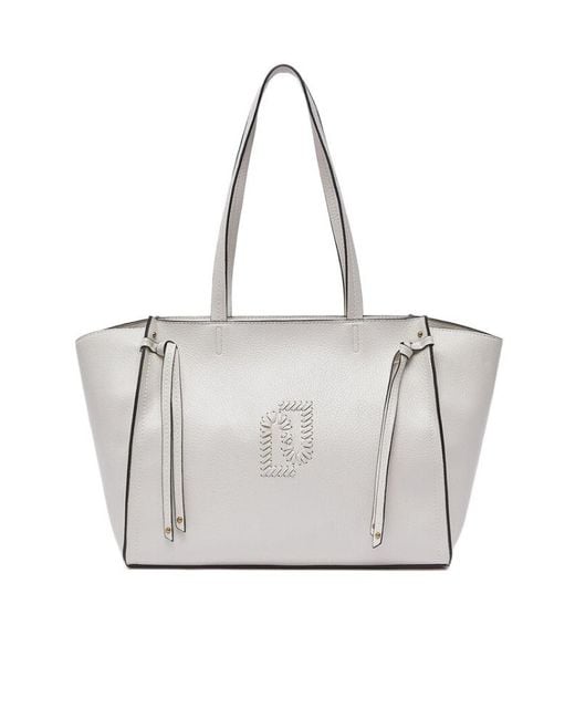 Liu Jo White Logo Detail Tote Bag