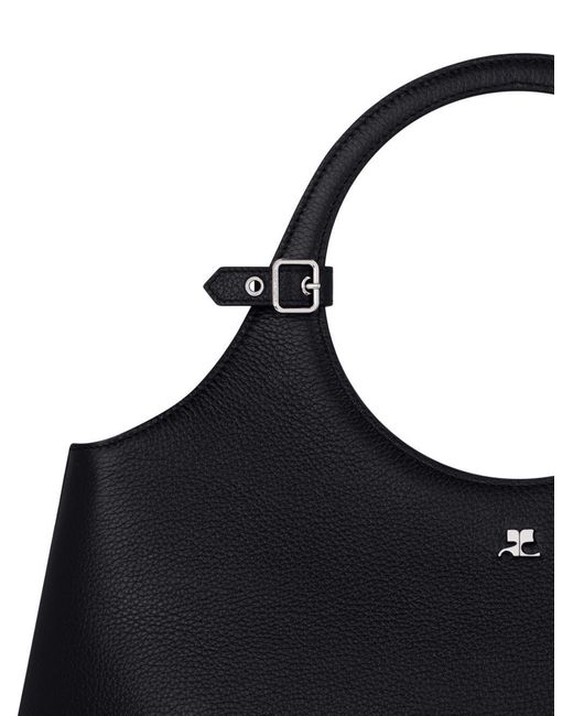 Courreges Black Courrèges Holy Day Logo Detailed Shoulder Bag