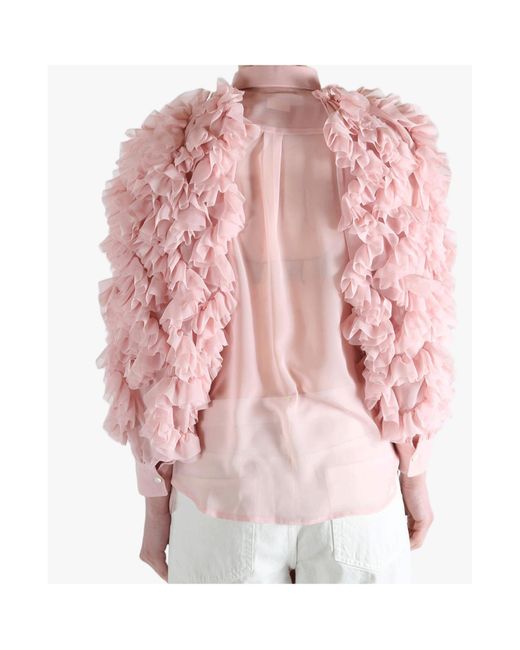 Comme des Garçons Pink Ruffled Shirt