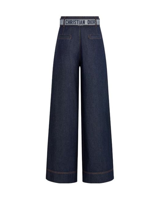 Dior Blue Multi-Pocket Denim Trousers