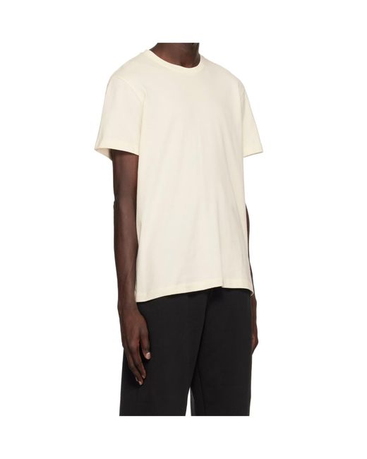 Skims Natural Round Neck Short Sleeve T-Shirt for men