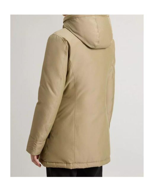 Woolrich Natural Hooded Parka Coat