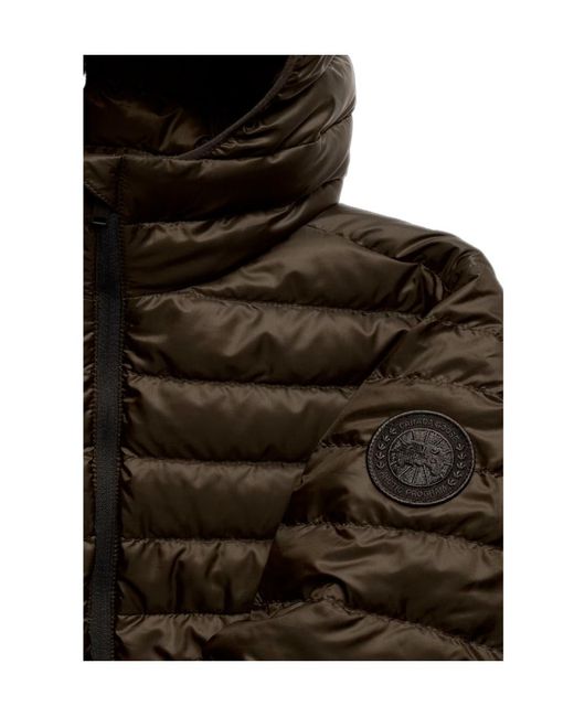 Canada Goose Brown Aethera Hooded Down Jacket