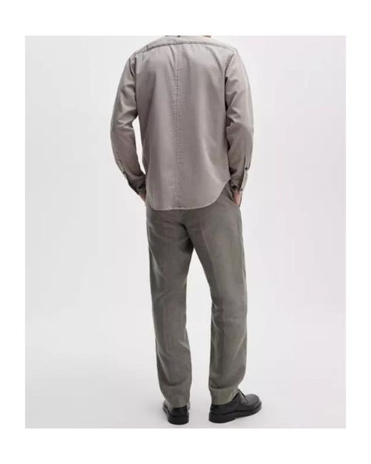 Rag & Bone Gray Evan Linen Trousers for men