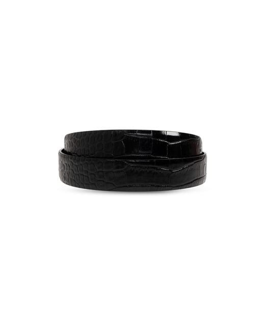 Tom Ford White Square-Buckle Belt