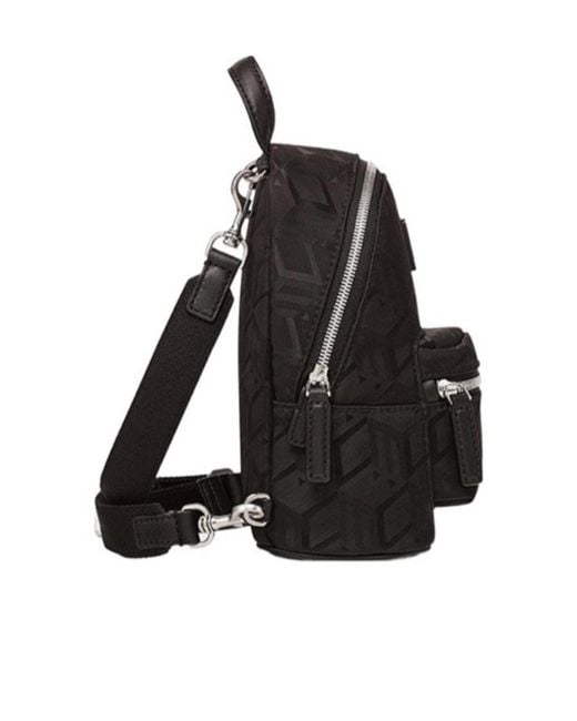 MCM Black Logo Backpack