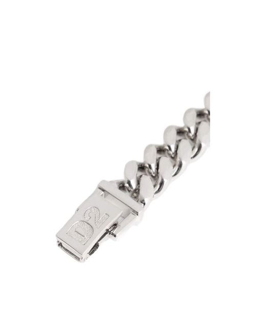 DSquared² Metallic D2-Upside-Down Armlet for men