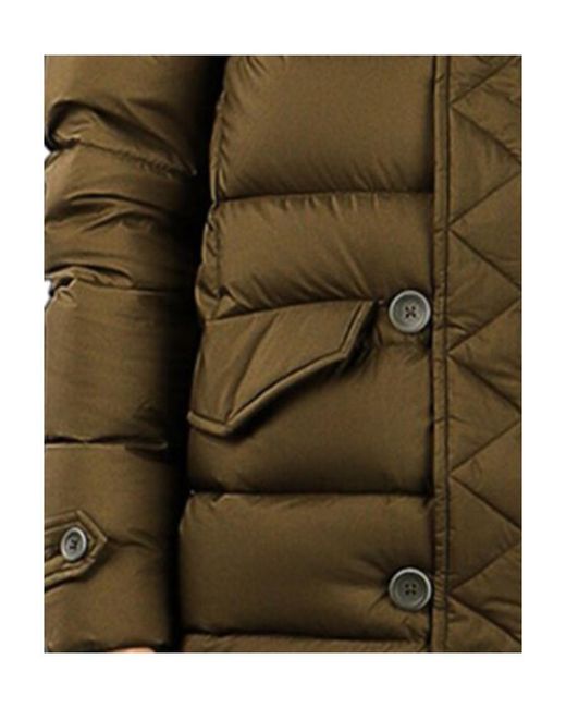 Herno Green Buttoned Down Jacket for men
