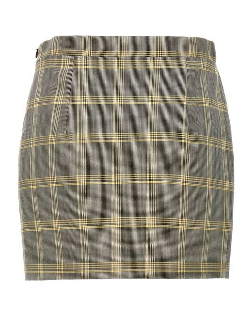 Marni Green Prince Of Wales Mini Skirt