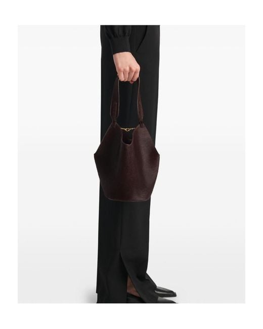 Khaite Red Lotus Mini Tote Bag