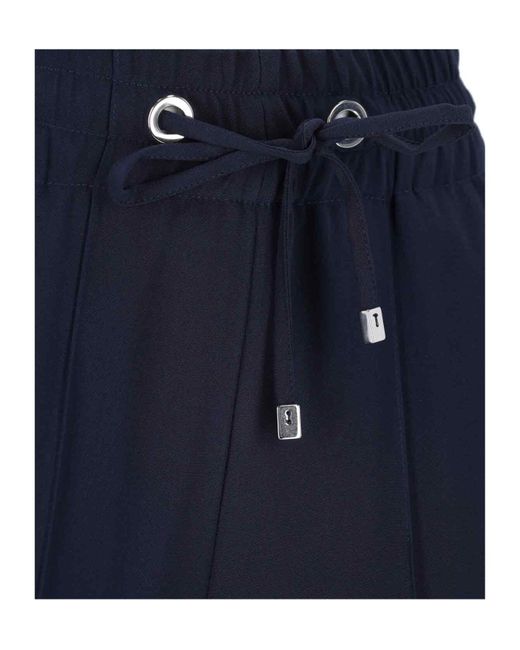 Seafarer Blue Track Pants With Bands
