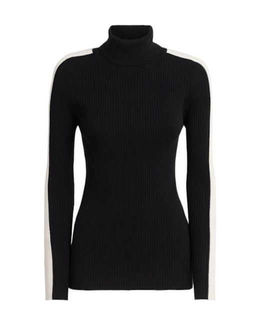 Varley Black Turtleneck Knit Sweater