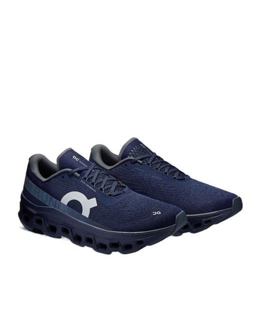 On Shoes Blue Cloudmonster 1 Lace-Up Sneakers for men