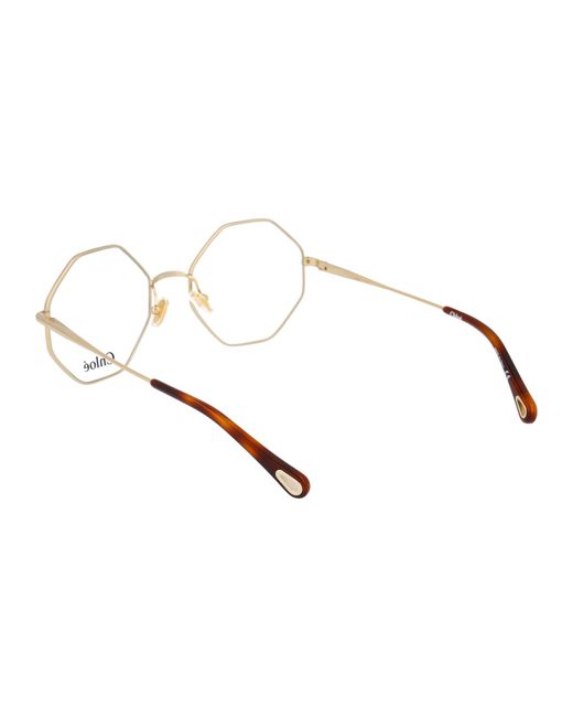 Chloé Natural Chloé Eyewear Octagonal Frame Glasses