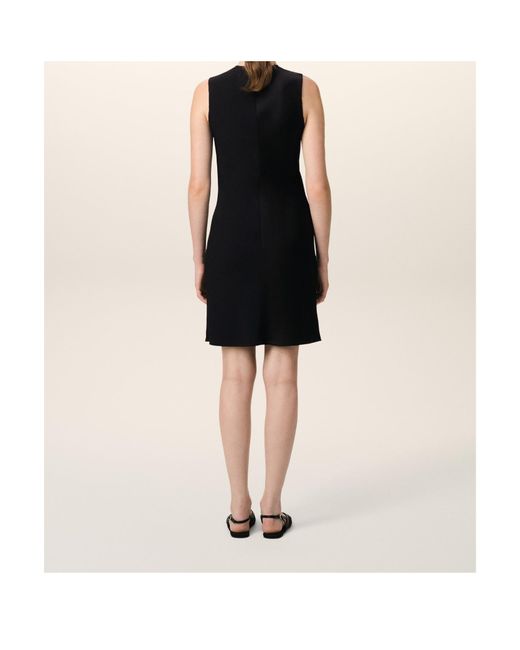 AMI Black Straight Short Dress