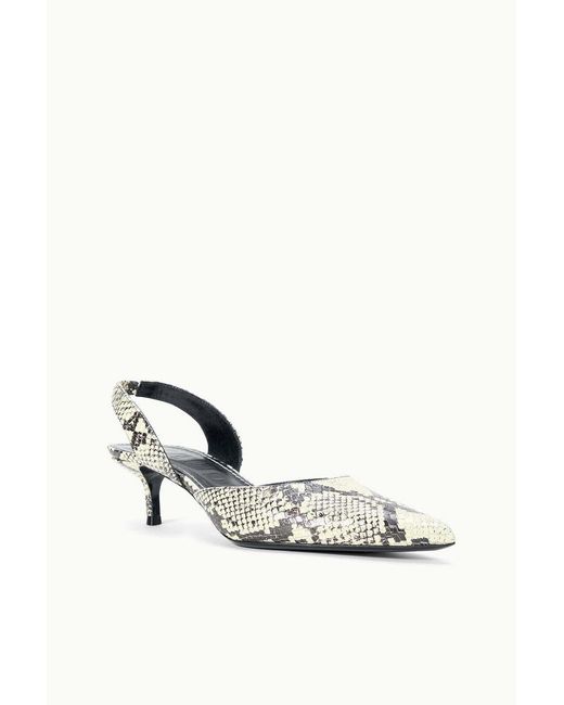Staud White Sebastian High-Heeled Sandals