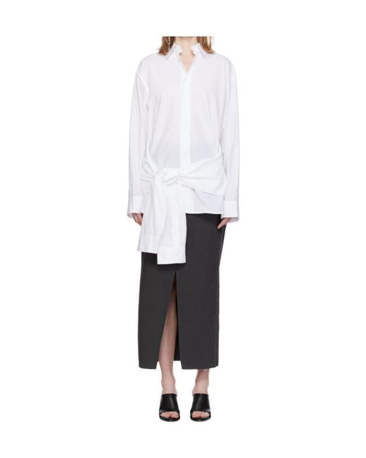 Jean Paul Gaultier White Long-Sleeved Shirt