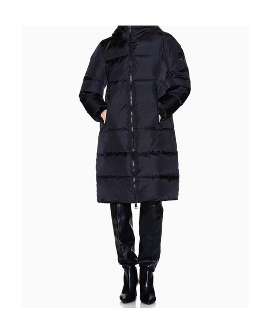 ARMANI EXCHANGE Blue Hooded Padded Jacket