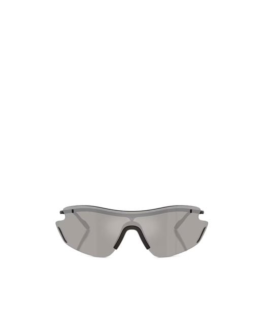 Oakley Gray Geometric Sunglasses for men