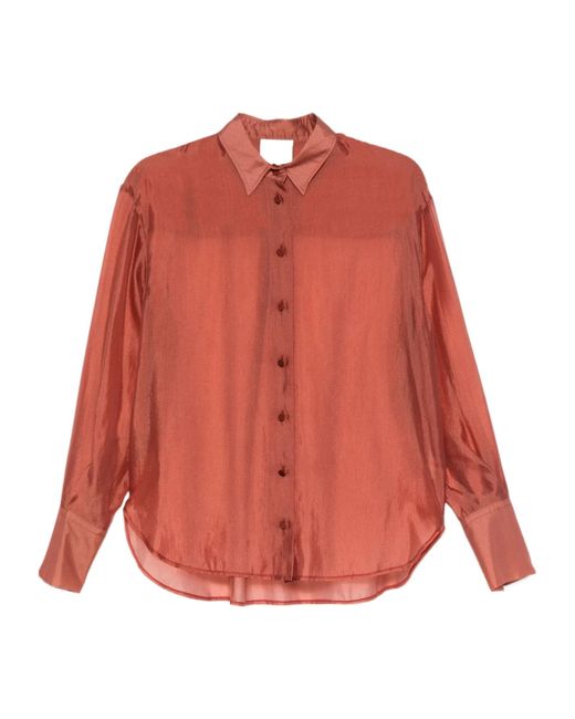 Forte_forte Orange Sheer Organza Shirt