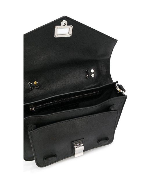 Proenza Schouler Black Ps1 Strapped Shoulder Bag
