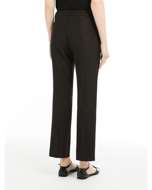 Max Mara Black 'S Fatina Pleat Detailed Slim Fit Trousers