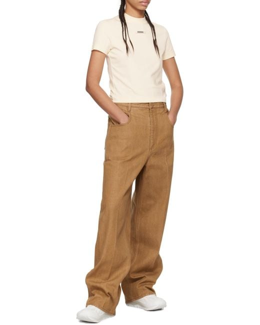 Jacquemus White The Gros Grain Crewneck T-Shirt