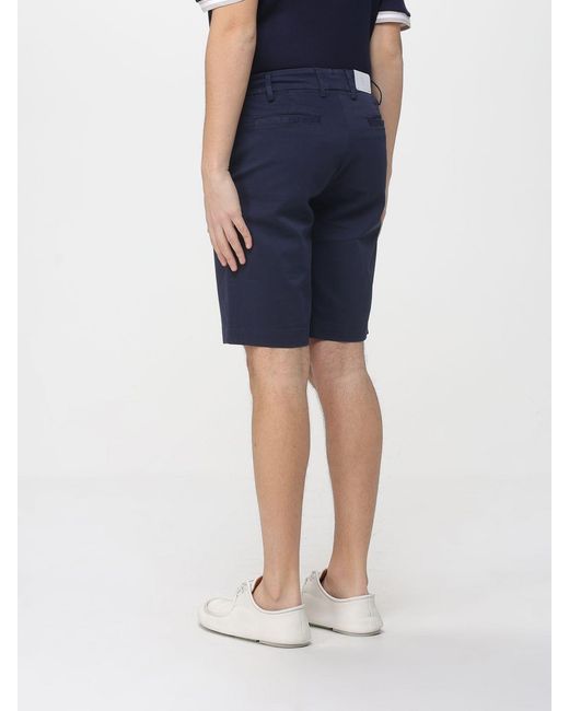 Eleventy Blue Wide Leg Shorts for men