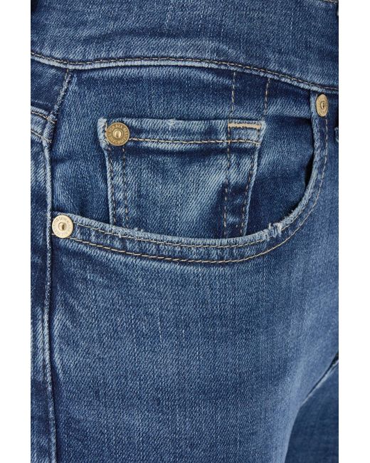 7 For All Mankind Blue Relaxed Skinny Jeans