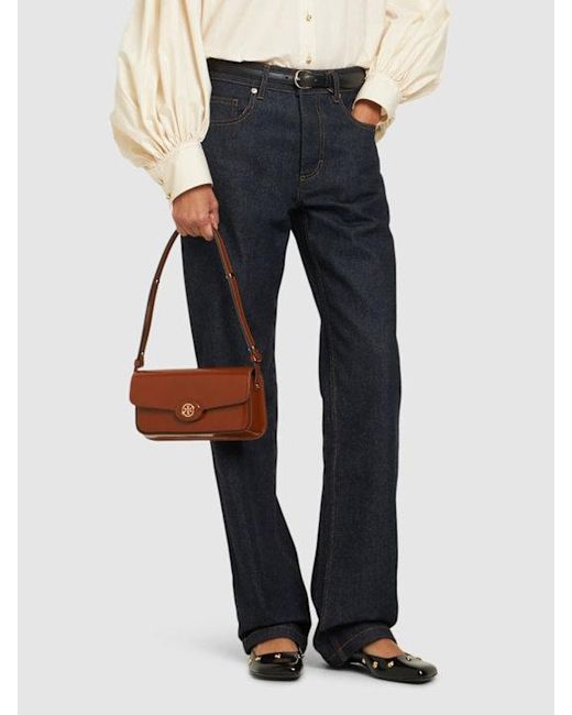 Tory Burch Brown E/W Robinson Shoulder Bag