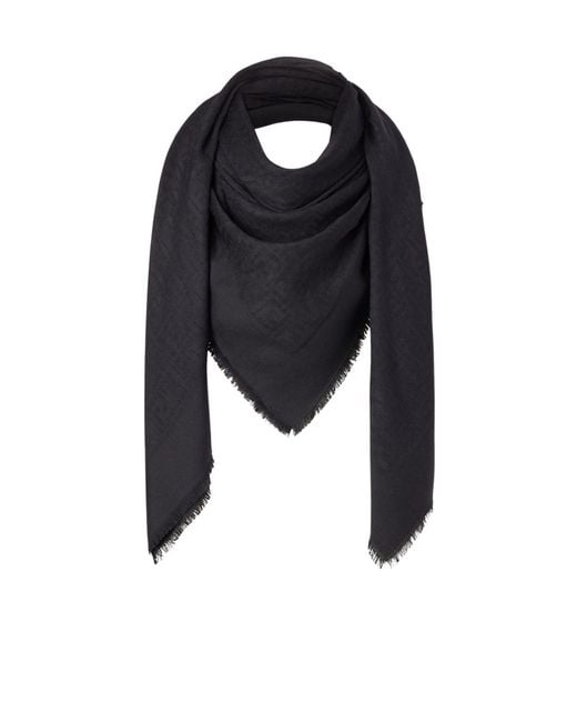 Fendi Black Ff Shawl