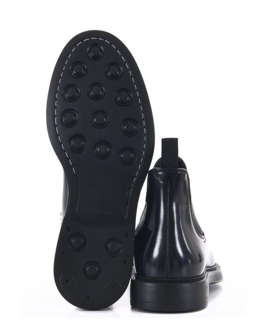 Doucal's Black Beatles Ankle Boots for men