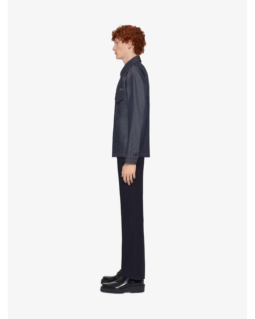 Givenchy Blue Slim-Fit Tailored Pants for men