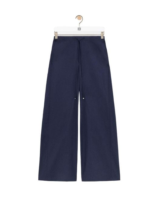 Loewe Blue Drawstring Relaxed Pants for men
