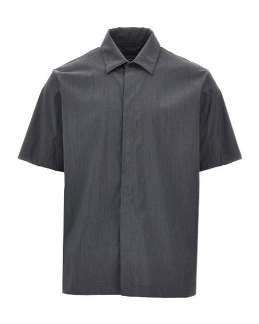 Herno Black Short-Sleeve Shirt for men