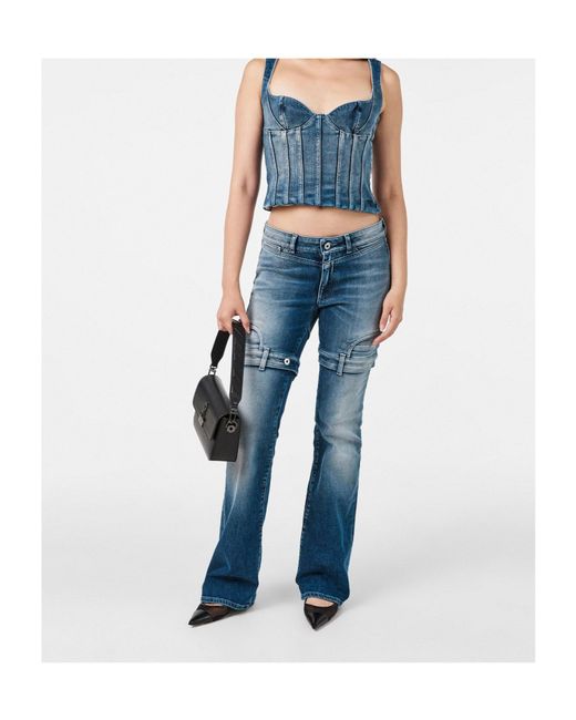 Off-White c/o Virgil Abloh Blue Camisole Top