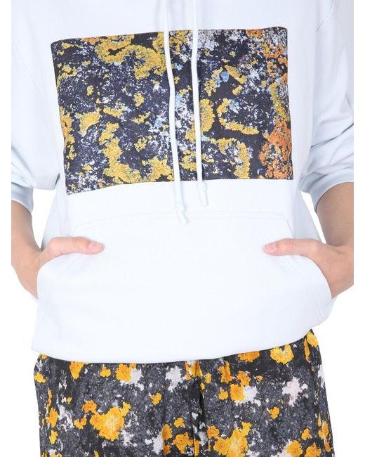 McQ Alexander McQueen White Graphic Printed Hoodie