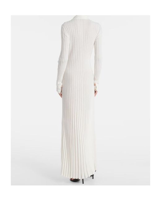 Christopher Esber White Sundial Shell Cotton-Blend Maxi Dress