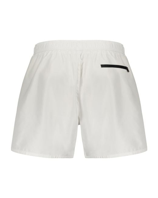 Iceberg White Drawstring Swim Shorts for men