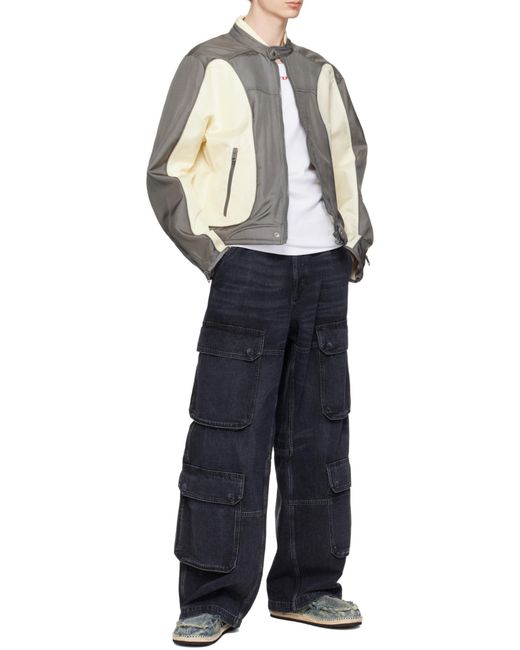 DIESEL Gray D-Lucas Loafers for men