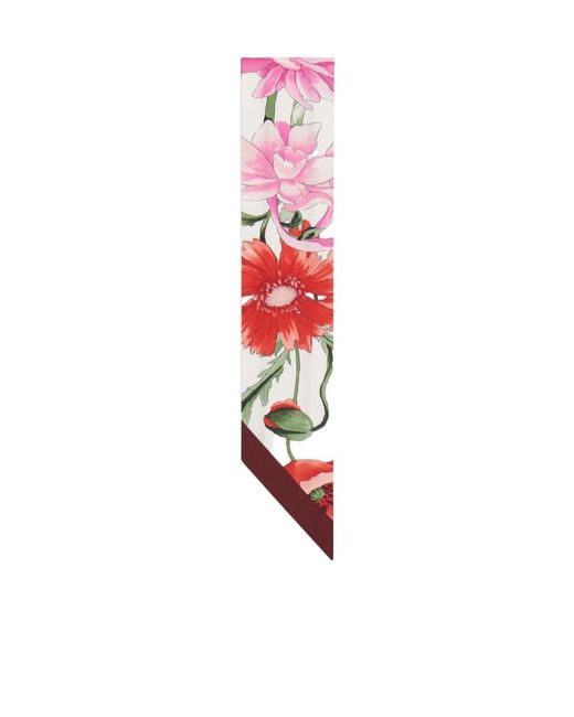 Ferragamo Red Ferragamo Bouquet Printed Mini Bandeau