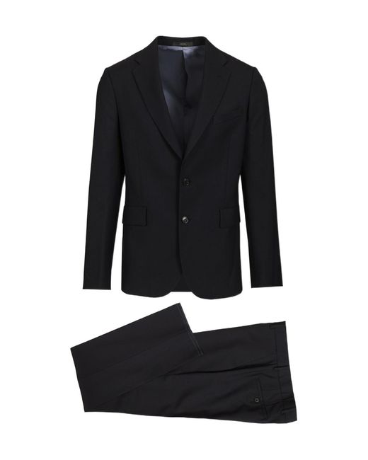 Paul Smith Black Single-Breasted Two-Piece Suit for men