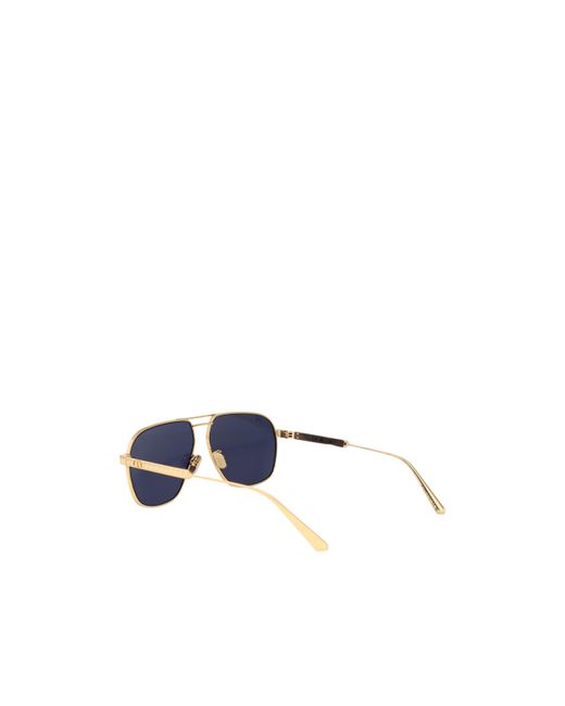 Dior Blue Eyewear Cannage Aviator Sunglasses