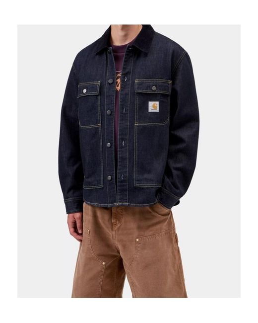 Carhartt Blue Oakland Shirt Jac for men