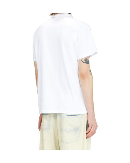 DIESEL White T-Kauko Short Sleeved T-Shirt for men