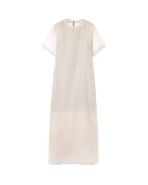Brunello Cucinelli White Tulle Dress