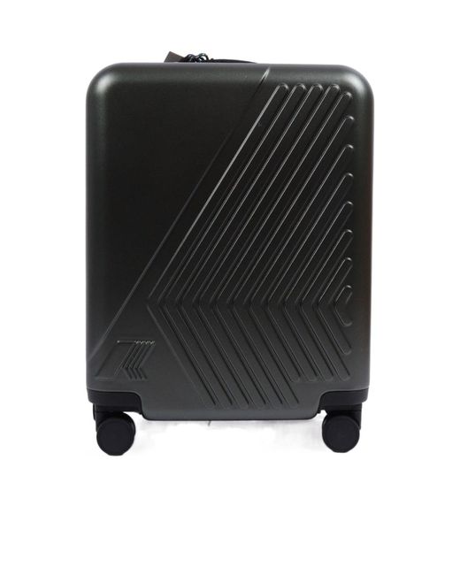 K-Way Black Eudoxie Logo Embossed Trolley for men