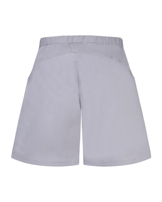Roa Purple Logo Detailed Elasticated Waistband Shorts for men