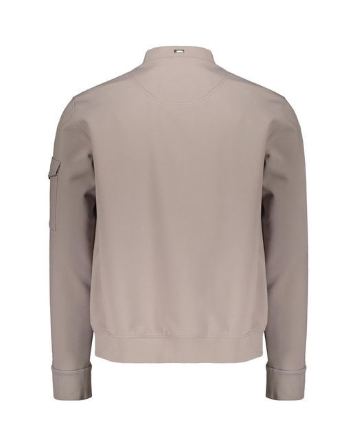 Herno Brown Zip-Up Bomber Jacket for men